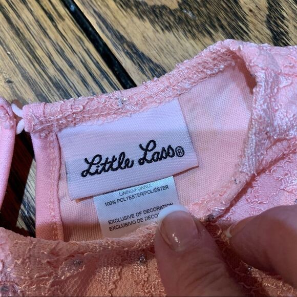 Little Lass Adorable Pink Floral Fancy Dress size 24 Months - Picture 11 of 12